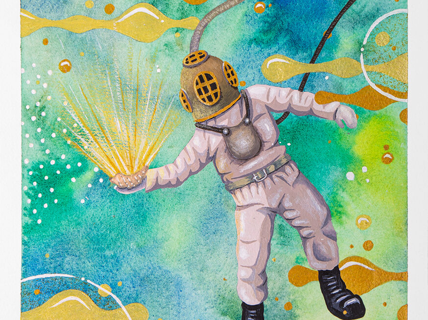 Illustration: Tiefseetaucher