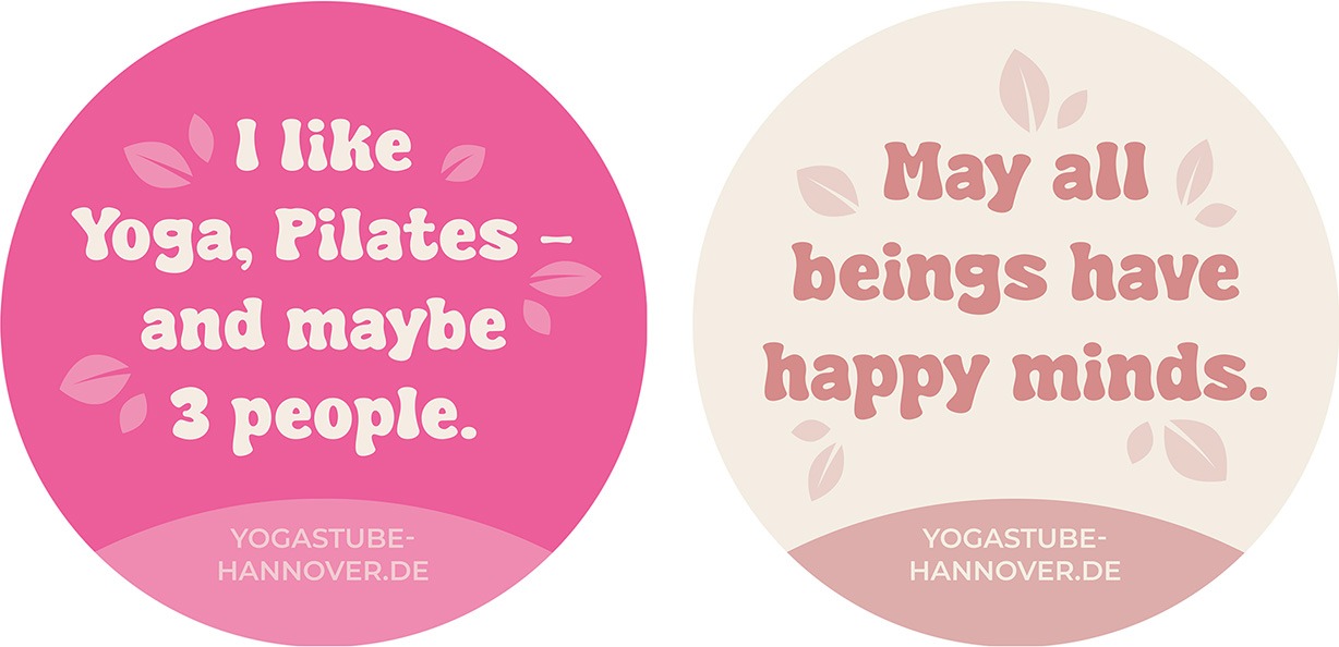 Sticker der Yoga- und Pilatesstube Hannover
